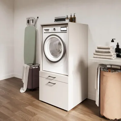 Obrázek produktu pro Koupelnová skříňka na pračku BRIANAH - kašmír