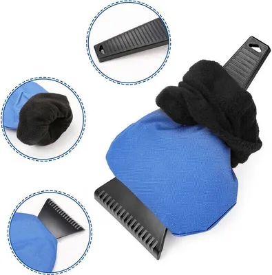 Produktbild von ECARLA Eiskratzer mit Handschuh Blau SKROB06N
