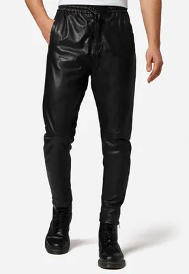 Produktbild von Ricano Lederhose Jogginghose MIKE  – Schwarz / XL