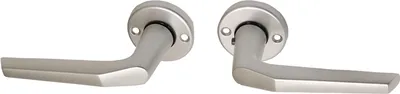 Produktbild von Türgriffe Aluminium auf Rosette mit Daumenbremse - Pro Set