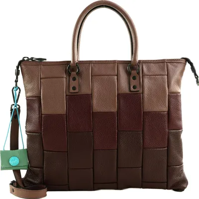 Produktbild von Gabs Leder Schultertasche Umhängetasche G3 Plus TG Tricolor Degrade Balsamico + Olive Green + Abete mehrfarbig