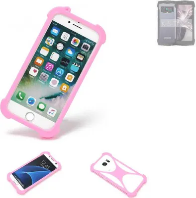 Produktbild von K-S-Trade Handy Hülle kompatibel mit Doogee Smini Schutz Hülle Bumper Silikon Schutz Hülle Cover Case Silikoncase Silikonbumper TPU Softcase