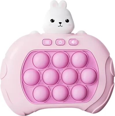 Zdjęcie produktu dla Pop It Króliczek Gra Edukacyjna Różowa Memory 3 Poziomy