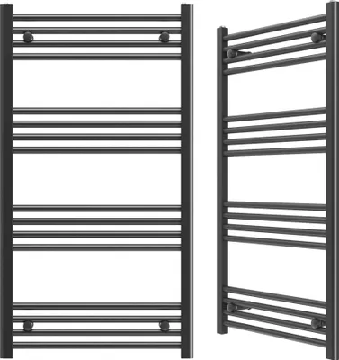 Produktbild von Granitan | Badheizkörper Breno - 60x110 cm - Schwarz - Modernes Design - Handtuchwärmer