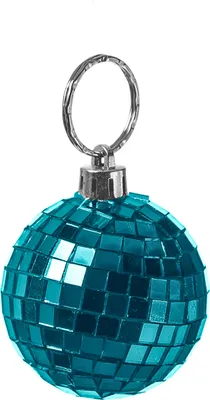 Produktbild von Spiegelkugel 5cm - Discokugel - Echtglas - 5x5mm Spiegel - DEKO Serie - blau