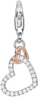 Produktbild von Esprit Anhänger Charms Silber Rosé Zirkonien Affection ESCH91592D000
