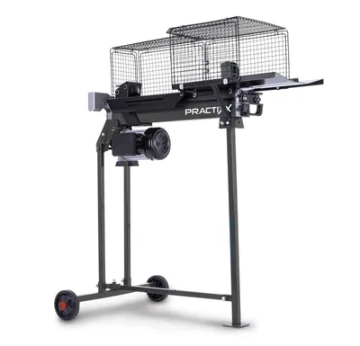 Produktbild von Practixx Holzspalter liegend PX-LS-7t | 230 V Spannung | 7 t Spaltkraft | 52 cm Spaltlänge | inkl. Untergestell