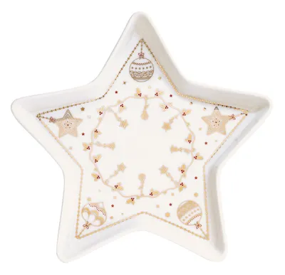 Image de 6 Coupes étoile Christmas Lights Design Festif étoile, 19,5 Cm - Easy Life