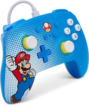 Zdjęcie produktu dla Ulepszony przewodowy kontroler Switch Mario Pop Art PowerA