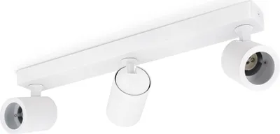 Immagine prodotto di linovum TENJO faretto da soffitto a 3 fiamme bianche a spot rotanti e orientabili - plafoniera a spot con 3x prese GU10