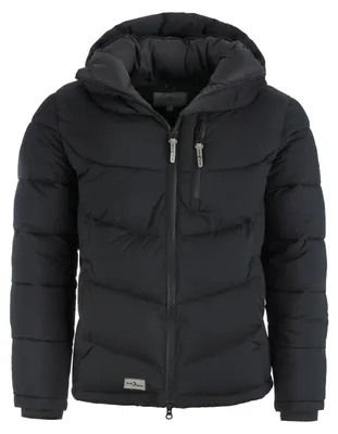Produktbild von Blue Wave Herren Steppjacke Jesper - Jacke gesteppt mit abhnehmbarer Kapuze in Schwarz Größe M