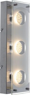 9 Watt LED Wand- Deckenbeleuchtung im modernen Chrom-Look