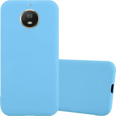 Image de Cadorabo Housse pour Motorola MOTO G5S Housse en bleu Housse téléphone portable TPU Silicone Etui Case Cover