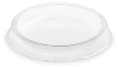 Produktbild von 100x Kunststoffdeckel Transparent mit Ø 70 mm für Pappbecher Eisbecher