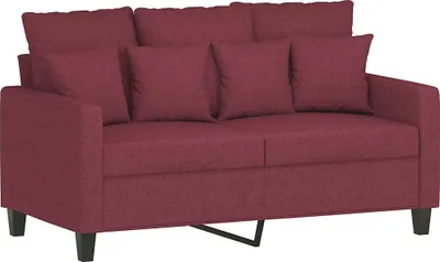 Produktbild von vidaXL 2-Sitzer-Sofa Weinrot 120 cm Stoff