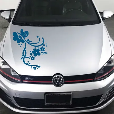 Produktbild von Aufkleber - Autoaufkleber "Rankelement Vera" 30cm x 22cm Signalblau - Tuning Carystyling Heckscheibe Auto
