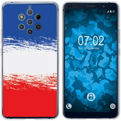 Produktbild von PhoneNatic Case kompatibel mit  Nokia 9 PureView Silikon-Hülle WM France M5