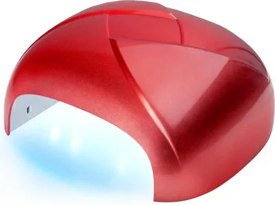 Produktbild von UV-LED-Nagellampen TWISTER Dual 36W, Timer + Sensor, rot