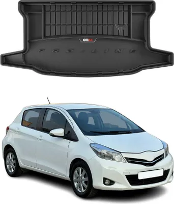 Image de Tapis de Coffre pour Toyota Yaris 2013-2018 TPE Noir