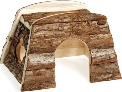 Produktbild von Robustes Kaninchenhaus aus Holz in 3 Größen für Innen- und Außenbereich als sicherer Rückzugsort