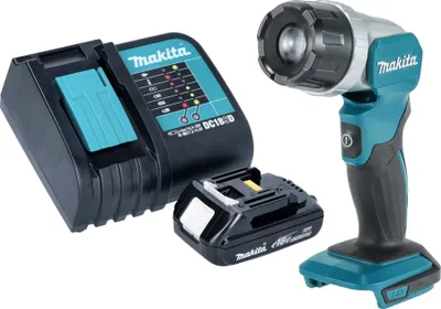 Immagine prodotto di Makita DML 808 SY1 Lampada portatile a batteria 14,4 / 18 V 190 lm LED + 1x batteria ricaricabile 1,5 Ah + caricatore