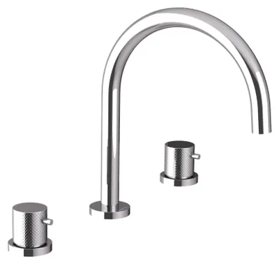 Imagen del producto de Grifo de lavabo Sapho ULTRASAN, con 3 orificios, acabado cromado