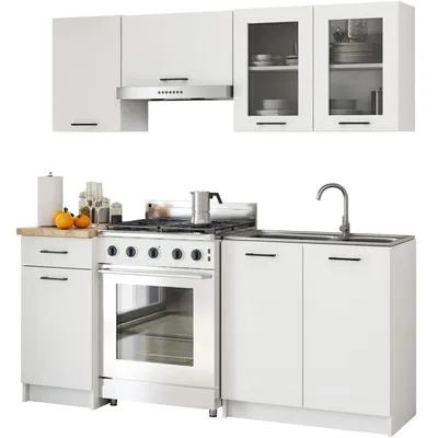 Produktbild von Küchenzeile OLIWIA 1.8m Modulares Weiß B180xH203xT46 cm