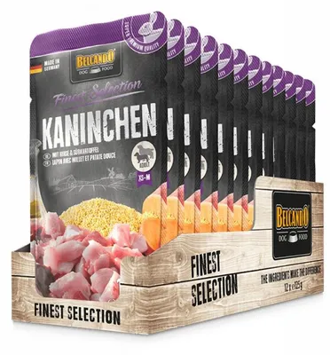 Image de BELCANDO® Lapin avec millet & patate douce 12x 125g