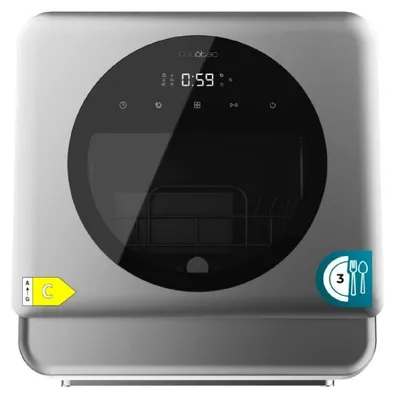 Obrázok produktu pre Cecotec Bolero Aguazero 1150 Dark, Na pracovnú dosku, Kompaktné, Nerezová oceľ, Dotyk, Košík, 3 miest