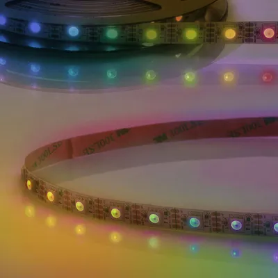 Produktbild von ISOLED LED WS2815 Digital SPI Flexband Streifen, 12V, 8W, IP20, RGB, 62 LED/m