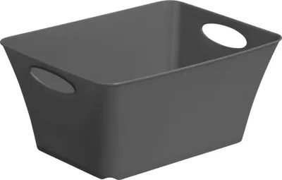 Produktbild von Rotho 1791908853, Aufbewahrungsbox, Anthrazit, Rechteckig, Kunststoff, Einfarbig, Drinnen