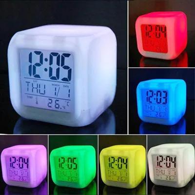 Obrázek produktu pro Designový budík LED se změnou barev