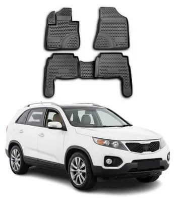 Obrázok produktu pre 2009-2012 Kia Sorento podlahové rohože TPE čierne 4 ks, Obrázok generovaný UI