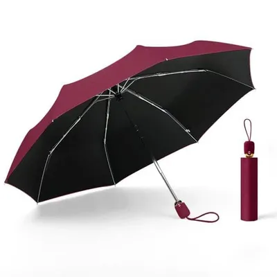 Produktbild von Damen- Taschenschirm KRAGO Vollautomatik WOMEN Burgund