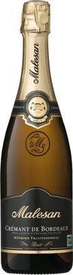 Image de Malesan Cremant de Bordeaux Brut Vin mousseux de France 750ml