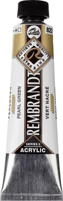 Produktbild von Rembrandt Acrylfarbe Tube 40 ml Perlgrün 822