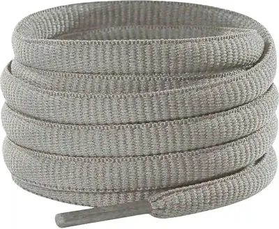 Ovale Schnürsenkel für Laufschuhe - Grau Hell - 120 cm