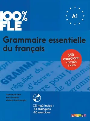 Productafbeelding van 100% FLE Grammaire essentielle du francais A1 + CD