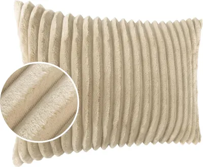 Produktbild von Dekokissenbezug BIG-Cord weich und flauschig ohne Füllung 30 x 50 cm Creme