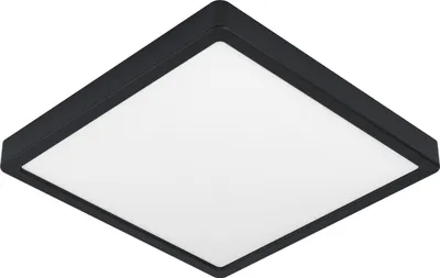 Produktbild von FUEVA-Z Aufbauleuchte - L28,5 x B28,5 x H2,8 cm - schwarz - 19,5W inkl. - IP44