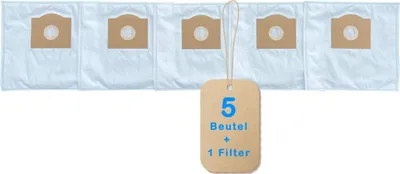 Produktbild von 5 Premium Staubsaugerbeutel kompatibel für Rowenta RS 121