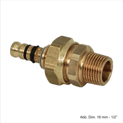 Produktbild von Geberit Mepla Übergangsverschraubung (Rotguss) mit Nippel, AG 40 mm x 1 1/2"