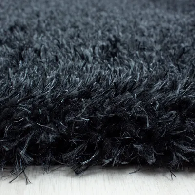 Produktbild von Brilliant Shaggy teppich hochflor rund Ø 160cm schwarz