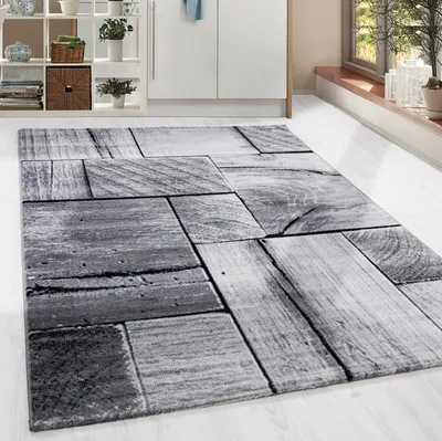 Zdjęcie produktu dla Homebyhome Dywan do salonu – nowoczesny dywan z trójwymiarowym wzorem na ścianie, dywan z krótkim włosiem, miękki i łatwy w pielęgnacji, wymiary: 140 x 200 cm