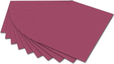 Produktbild von Tonpapier - 50 x 70 cm, weinrot, 10 St.
