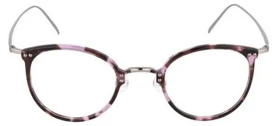 Zdjęcie produktu dla Okulary Rodenstock o kwadratowych oprawkach z acetatu w kolorze fioletowym "Havana", wykonane z tytanu, damskie