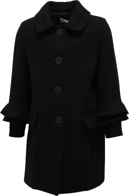 Produktbild von 8951Y cappotto bimba girl SIMONETTA black wool/cashmere coat jacket