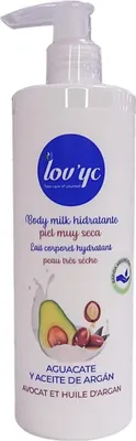 Image de Lovyc Avocat & Arganö l Lait hydratant pour les peaux très sèches 400Ml
