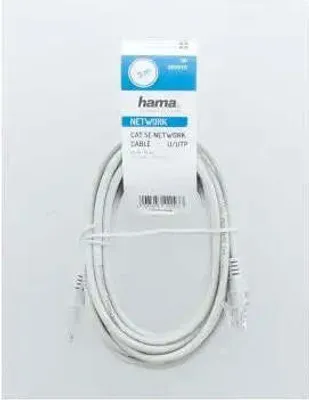 Produktbild von Hama 00200910, 3 m, Cat5e, U/UTP (UTP), RJ-45, RJ-45, Grau