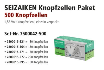 Produktbild von Seizaiken Aktionspakete, 321, 364, 371, 377, 395 sortiert